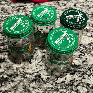 Empty Glass Baby food jars